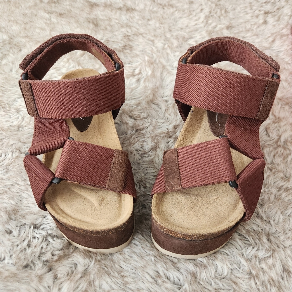 Free People Intentionally Blank Zona Platform Sandals Tobacco Brown Size EU 38 - Picture 5 of 13